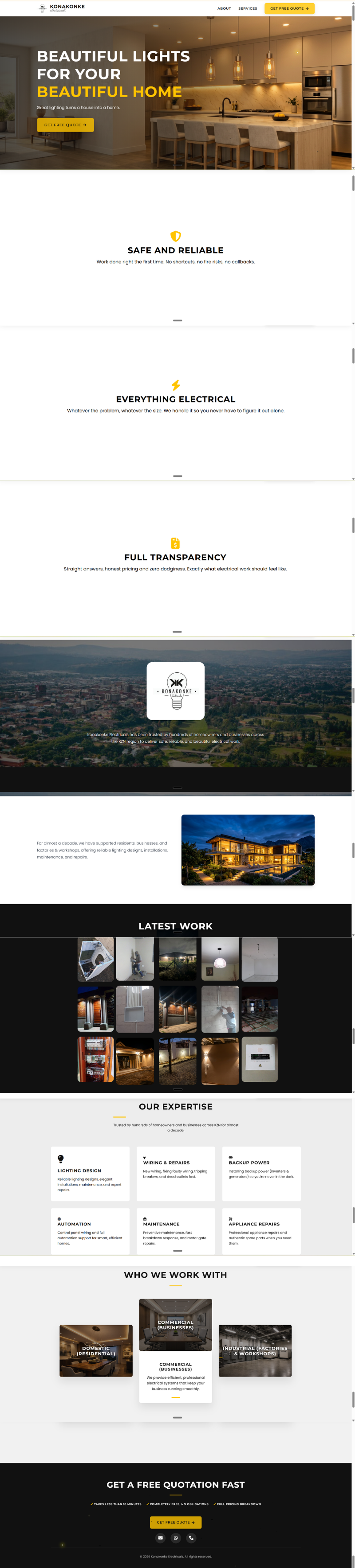 Konakonke landing page screenshot